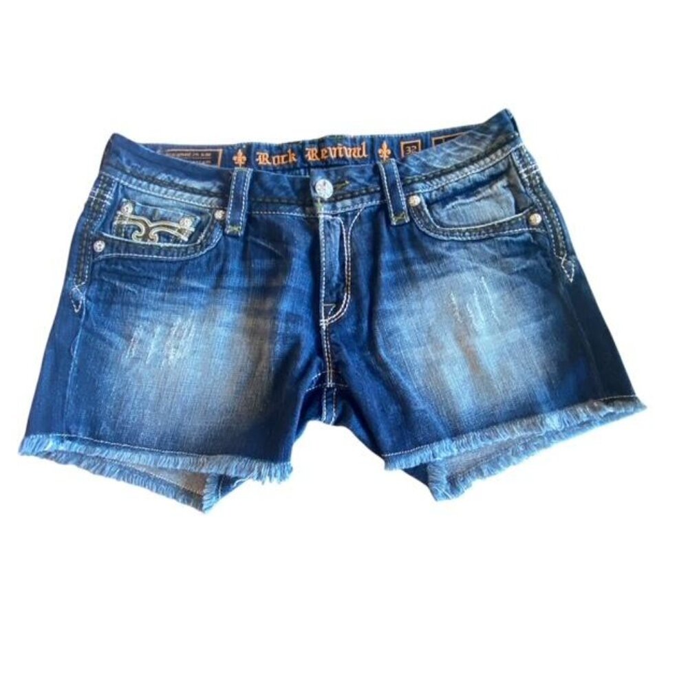 Rock Revival Denim Louise Shorts Size 32